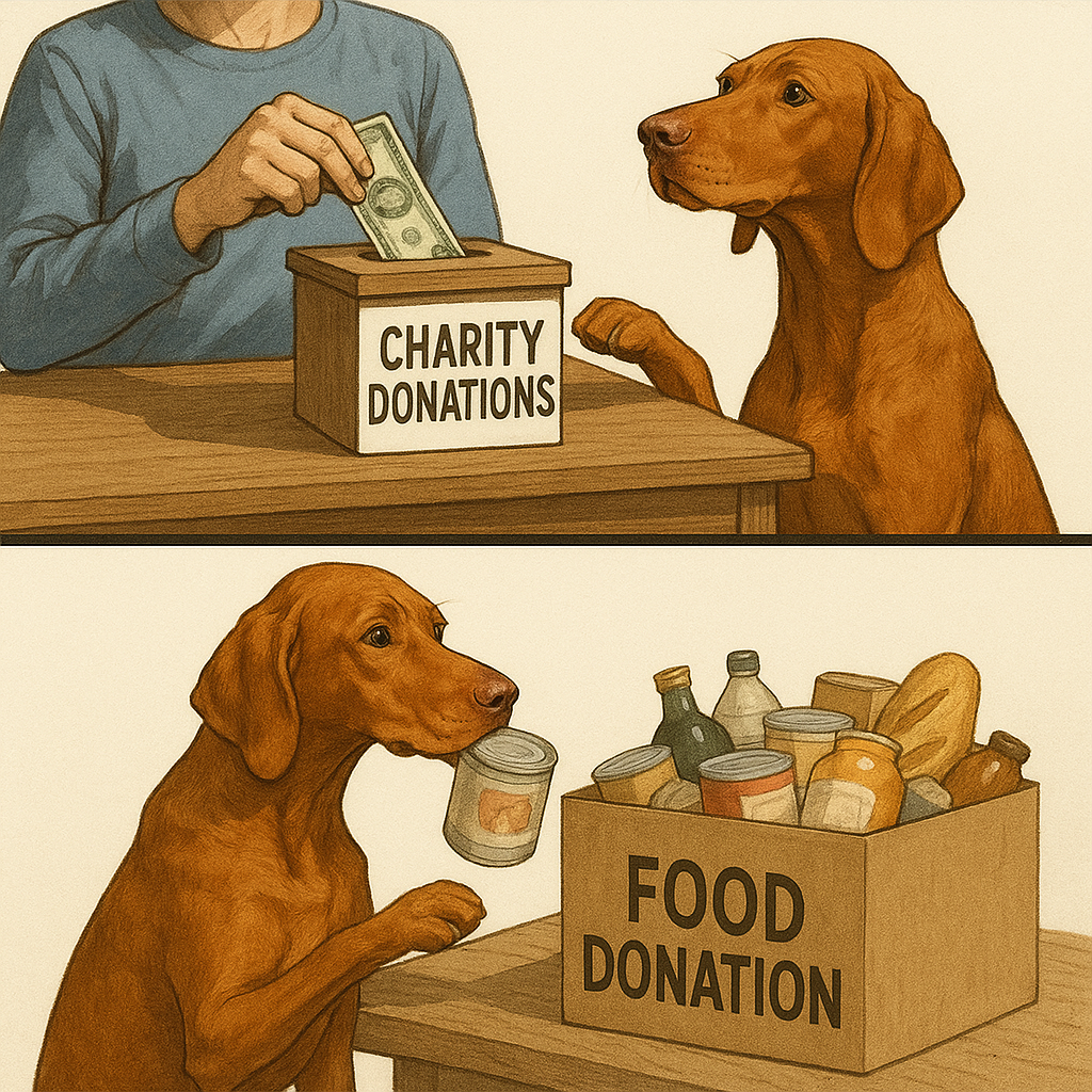 Complete the charity program and earn the VizslArmy Honorary NFT as a reward.